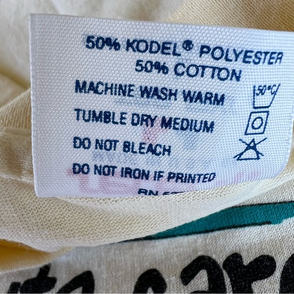 VTG Girl Scouts Care Single Stitch T-Shirt Smiling Otter Seashell Tee-Jays USA L - Picture 8 of 9